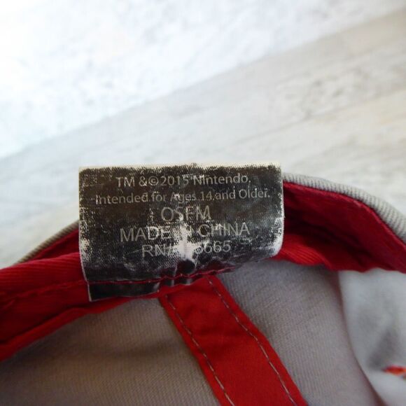 Nintendo NES Controller Snapback Hat Cap 2015 Adjustable Gray Red Embroidery - Picture 10 of 10